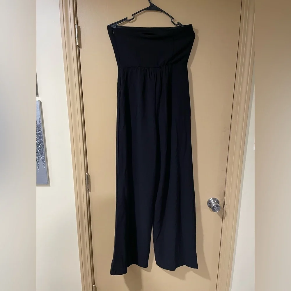 NWT Wild Fable Black Strapless Jumpsuit